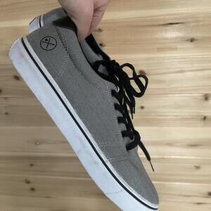 Grey And Black Canvas Skateboarding